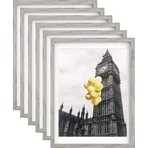 Distressed Gray Photo Frame