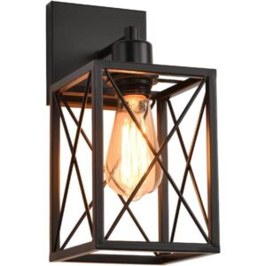 Black Wall Sconce Set